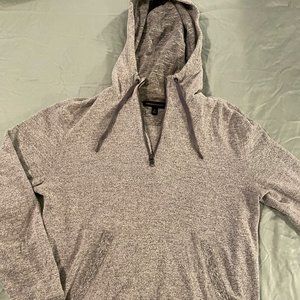 Banana Republic gray half zip hoodie sweater